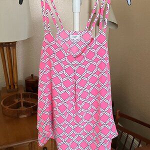 Women’s Sz. XL Crown & Ivy Strappy Layered Tank Top with a Slit Caped Back